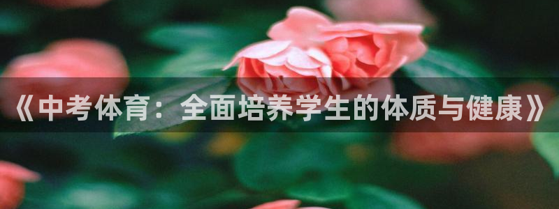 杏运登录注册：《中考体育：全面培养学生的体质与健康》