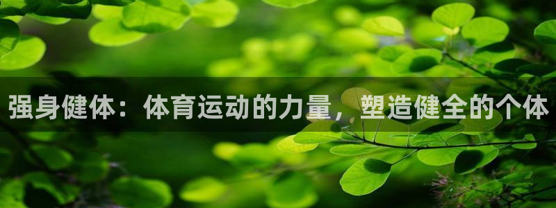 杏运4代理：强身健体：体育运动的力量，塑造健全的个体
